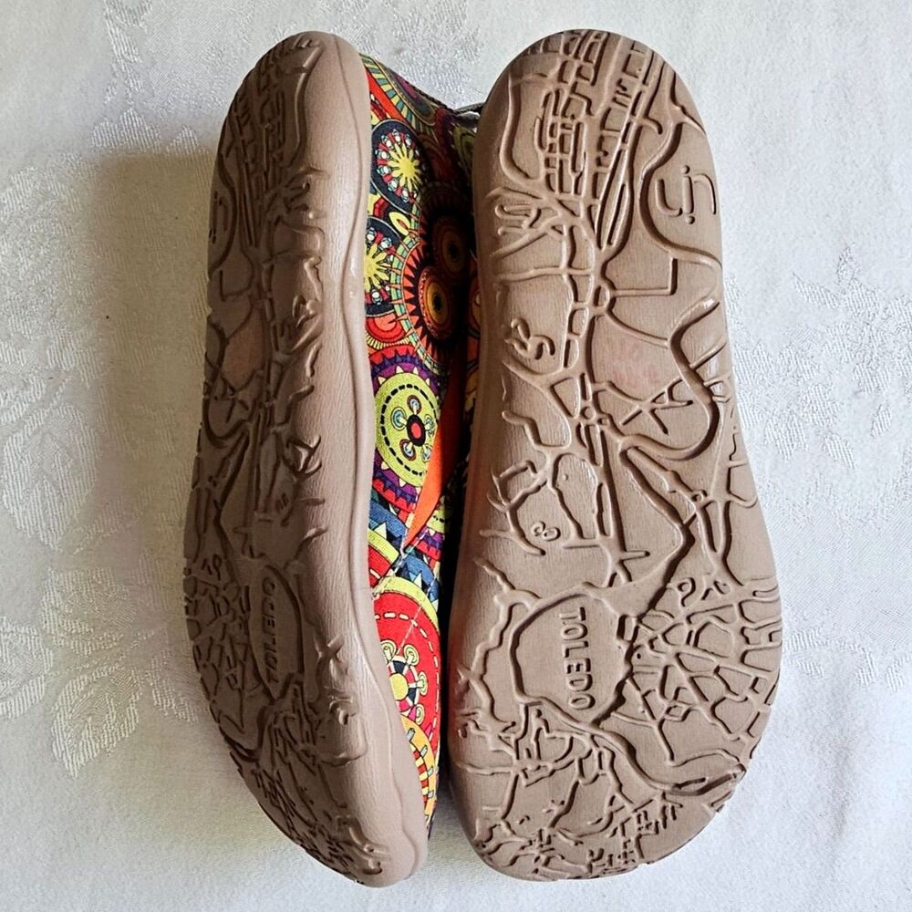 Uin U I N Colorful Pattern Psychedelic Canvas Sho… - image 5